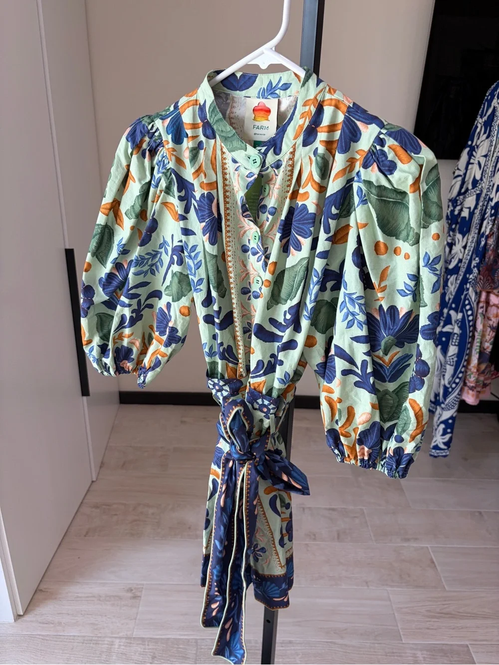 Farm Rio Ocean Tapestry Romper - Picture 2 of 9